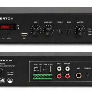 VERTON MA-250BT-L100 – 250W Mixer Amplifier with Bluetooth & 100V Line Output