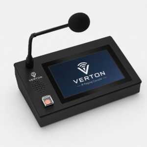 VERTON IP-MIC-007V – 7" Desktop IP Microphone with Touch Screen